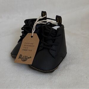 Baby Dr. Martens Black Crib Booties